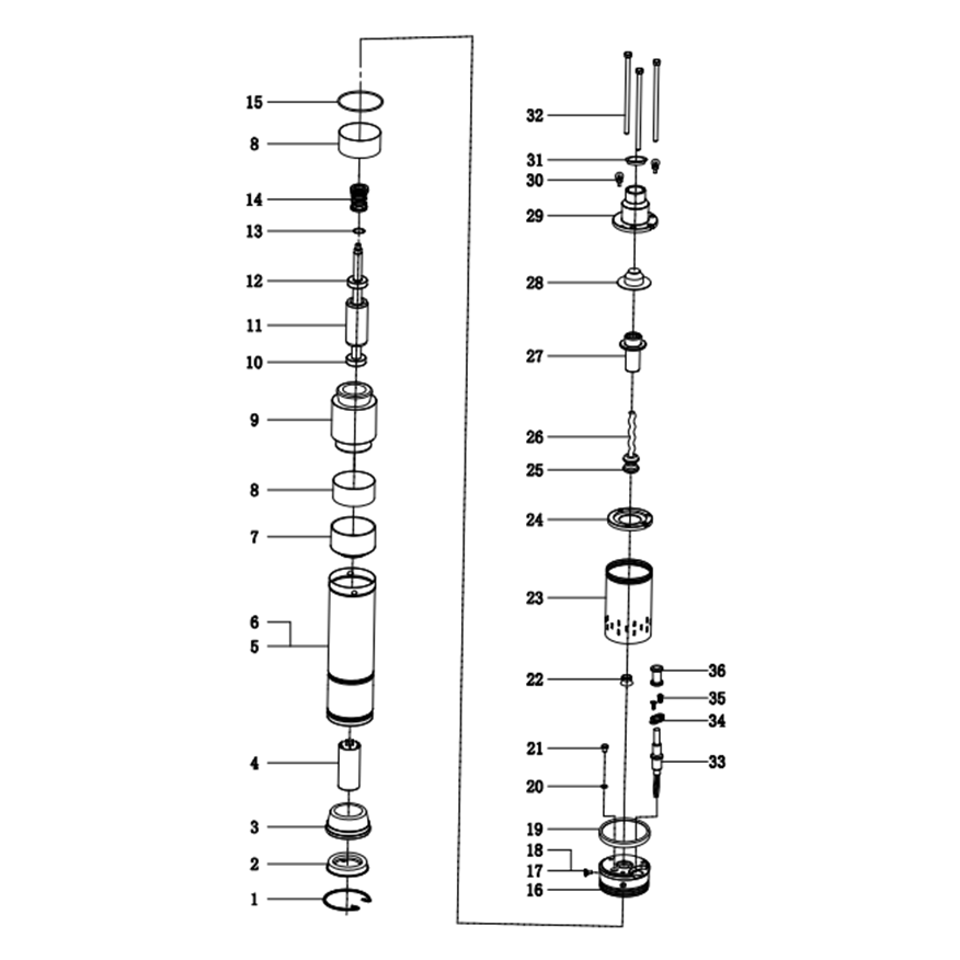 Насос скважинный, винтовой НСВ-75-110