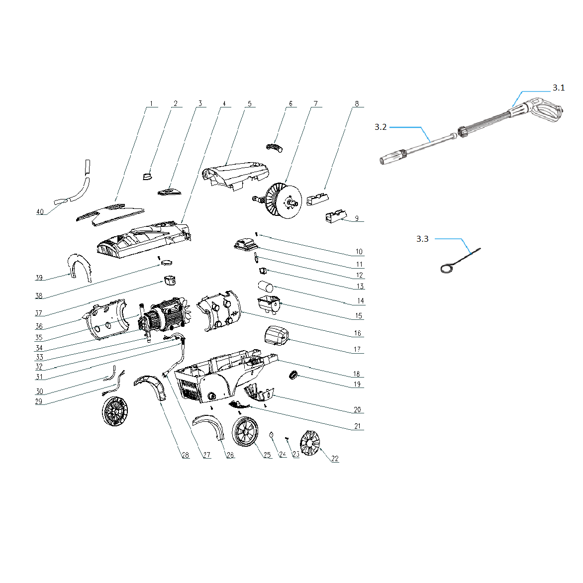 Мойка высокого давления АВД-П195