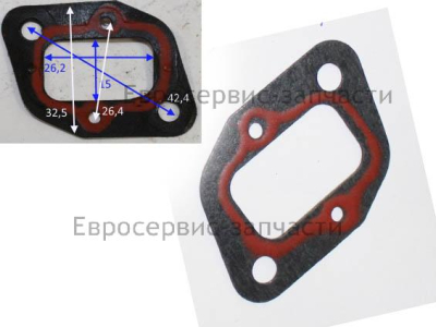 Прокладка коллектора впускного (цилиндра). T.BCB43-002. БТ 43.52