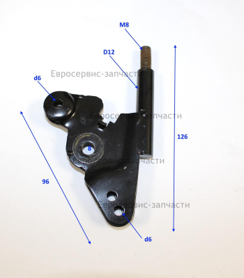 Рычаг управления козырьком желоба