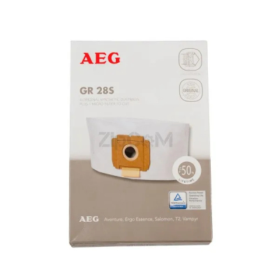 Комплект мешков (4 шт) GR28S + фильтр обдува мотора для пылесоса AEG 9002565423