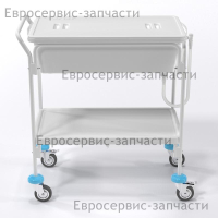 Емкость-контейнер КДС-35-"КРОНТ" с тележкой ТБ-01-"КРОНТ" и устройством слива нижним